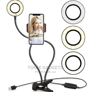 Professional Live Streaming Ring Light With Phone Holder