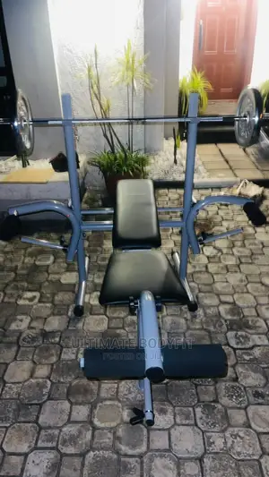 Brand New Weight Bench Machine With 50kg Plates Barbell
