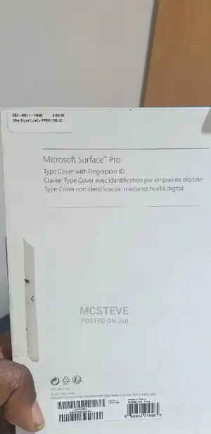 Microsoft Surface Pro Keyboard Case With Finger Touch Id