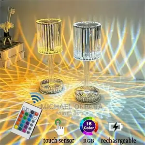 Rechargeable 16 RGB Crystal Lights With Remote