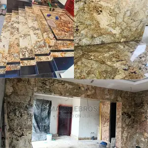 MB8, Gold Marble Stone Finishing. Alaskagold