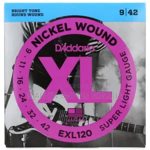 2 Sets Daddario Electric Guitar Strings EXL120 _ 9-42 Supe L