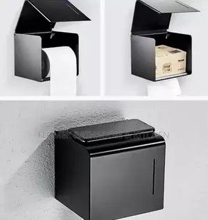 Matte Black Tissue Holder