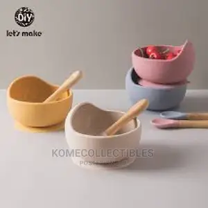 Silicone Baby Feeding Bowl And Spoon Sets