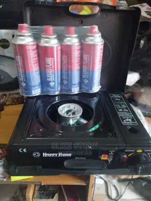 Portable Gas Stove With 4pcs Butane Gas Cartridges