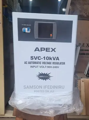 Apex 10kva Servo Central Stabilizer Input : 90v-240v