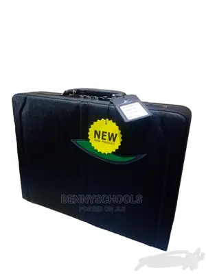Big Black Leaves King Leather Briefcase