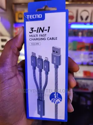 Tecno 3 in 1 Multi Fast Charging Cable