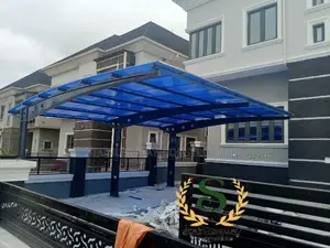 Blue Color Danpalon Carport Design