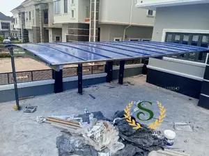 Blue Color Danpalon Carport Design
