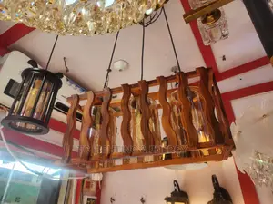 Wooden 3in1 Pendant Chandelier