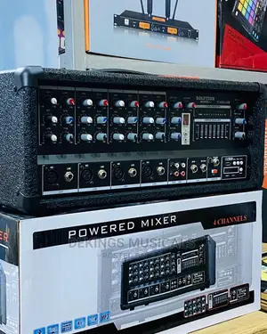 Four Channels Powered Mixer Amplifier Bt/Usb
