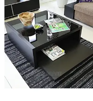 Executive Glass Top Center Table