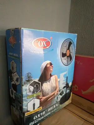 Affordable OX'' Hexa RF-1618 Rechargeable Standing Fan