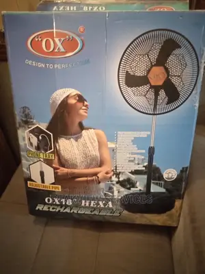 Portable OX'' Hexa RF-1618 Rechargeable Standing Fan