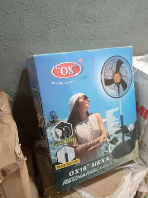 OX 18'' Hexa RF-1618 Quick-Charging Rechargeable Fan
