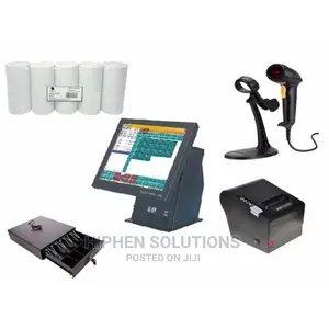 POS Kit C - 15” Touchscreen + Software + Receipt Printer + Scanner