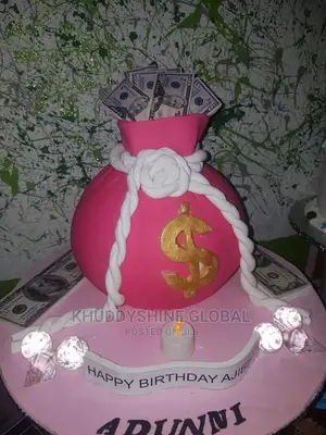 Money Bag Cake Dollars