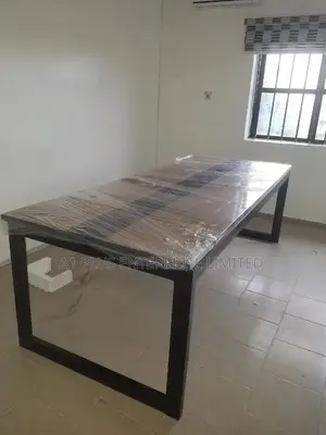 10 Seater Conference Table With Metal Leg and Cable Lead