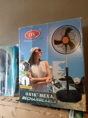 OX 18'' Hexa RF-1618 Rechargeable Standing Fan(138cm Height)