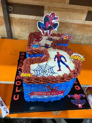 Figure Character Cake Spiderman Cake Birthday Cake