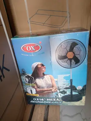 Brand-New OX 18'' RF-1618 Adjustable Rechargeable Fan