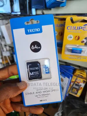 Tecno 64GB Micro SD Memory Card + Adapter