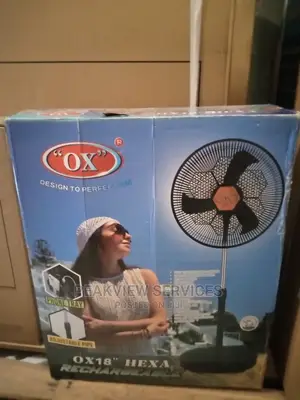 Original OX 18'' RF-1618 Rechargeable Standing Fan '138cm H'
