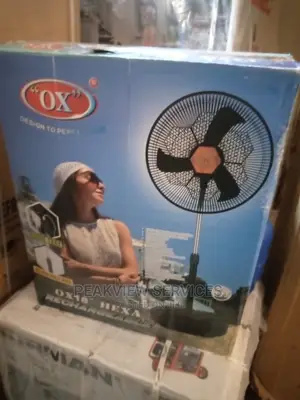 Original OX 18''hexa RF-1618 Affordable Rechargeable Fan