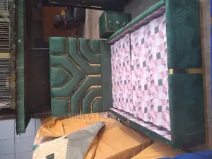 Quality 4.5by6 Upholstery Padded Bed Frame With One Bed Side