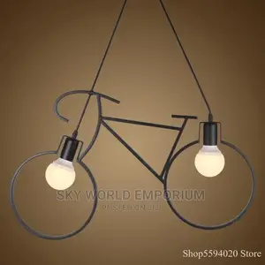 Retro Iron Pendant Bike Hanging Light