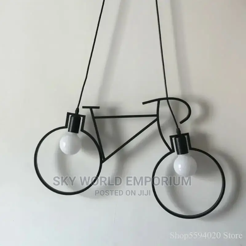 Retro Iron Pendant Bike Hanging Light
