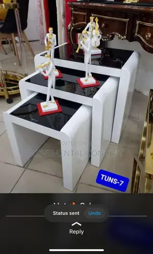 3in1 Glass Tempered Side Tables