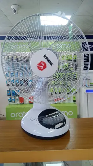 TRANSPARENT 12 Inches Rechargeable Table Fan RCT01