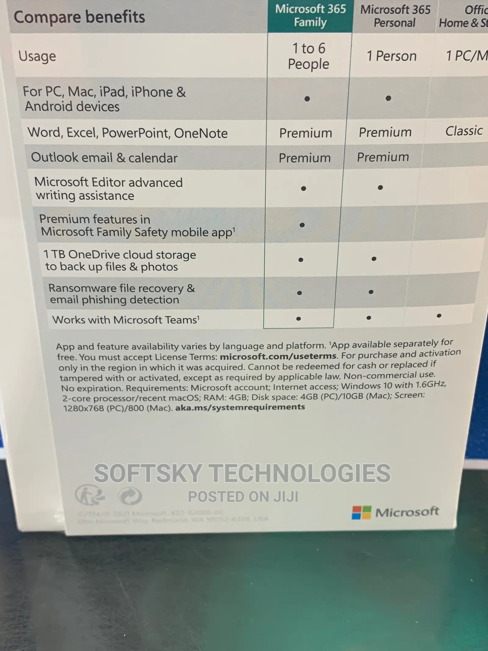 Microsoft Office 365 Family 6users