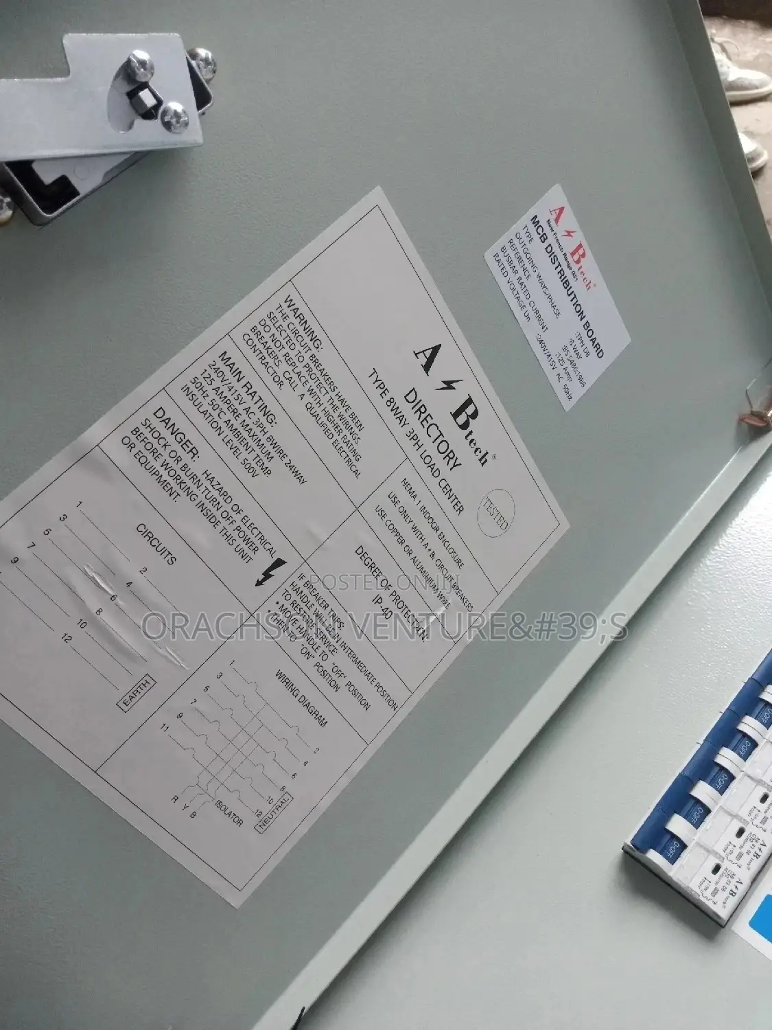 Distribution Board Center's 3phase