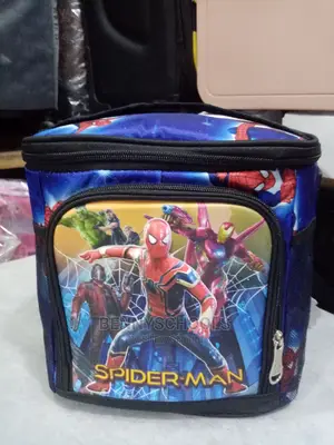 Blue and Red Spiderman Kids Children's Boys Lunch Bag