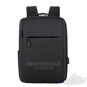 Plain Black Backpack, Knapsack, Laptop and Conference Bag