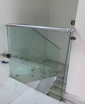 Stair Case Installed With 10mm Clear Glass