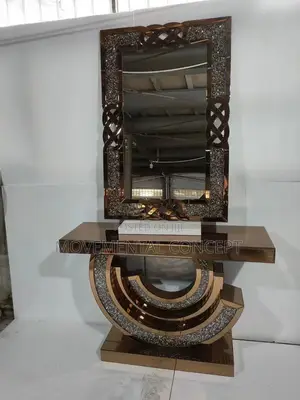 Gold Console Table With Wall Mirror
