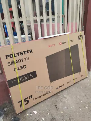 Original Polystar 2023 Model 75" TV QLED Smart Netflix Etc
