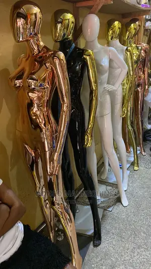 Different Colours of Size 8 Chrome Female Mannequins