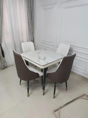 Quality Luxury Marble Top Dining Table by 4 Seaters
