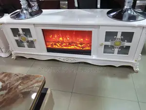 Executive Tv Stand With Fire Place