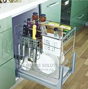 Kitchen Pullout Storage Rack.
