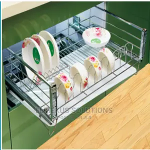 Cabinet Plate Rack Basket (Pullout/Drawer)