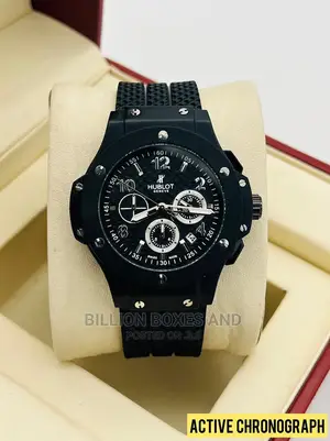 Authentic Hublot Rubber With a Working Chronograph