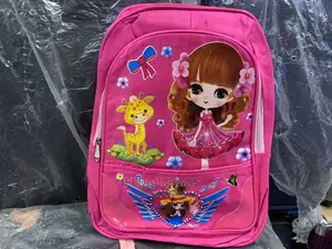 Medium Size Pink Cartoon Character School Bag