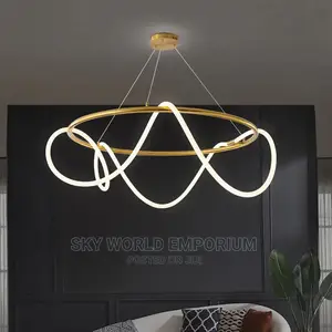 Creative Modern Chandelier Lines Lighting