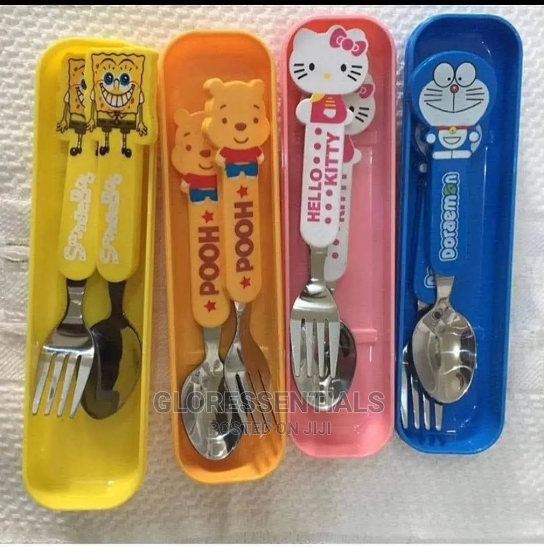 Children Spoon Set With Case